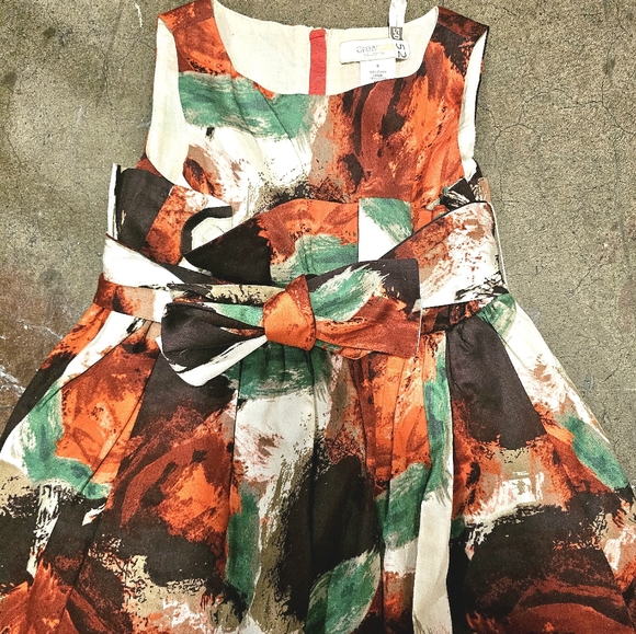 Crewcuts Collection Girls Floral Watercolor Dress...Size 5 - Picture 3 of 6